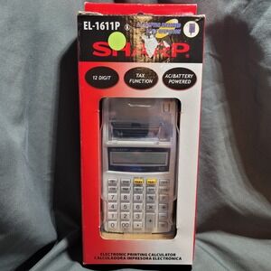 Sharp EL-1611P Printing Calculator NIB‎ Electronic/Battery